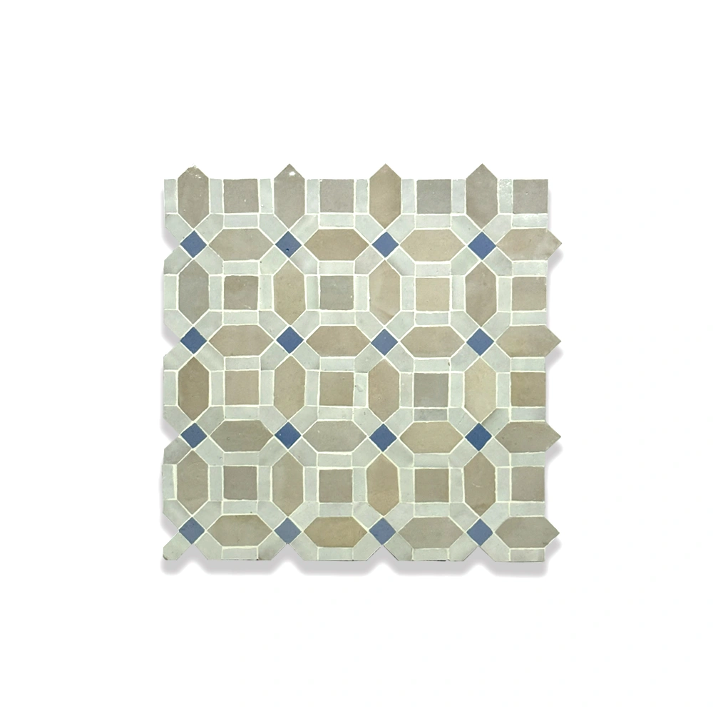 “Seft Balance” – Desert Geometry with Indigo Touches