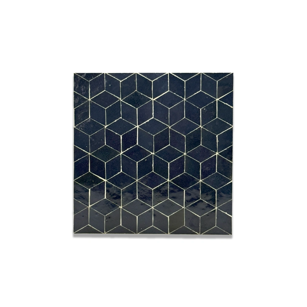 “Nezka Illusion – Géométrie de minuit en mosaïque de cubes”