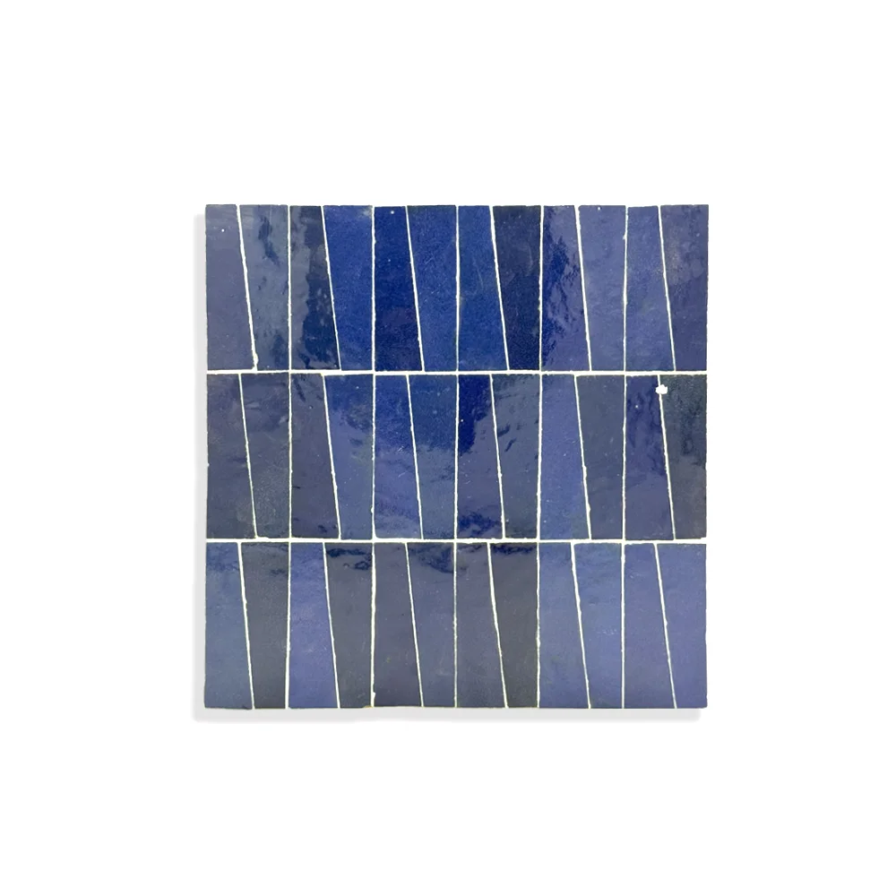 Oujda Cobalt – Panneau de zellige bleu riche effilé